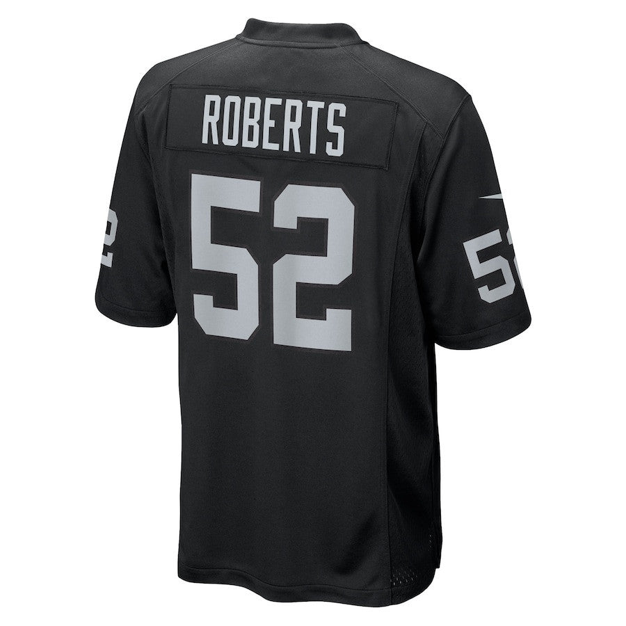 Elandon Roberts 52 Las Vegas Raiders Team Game Men Jersey - Black