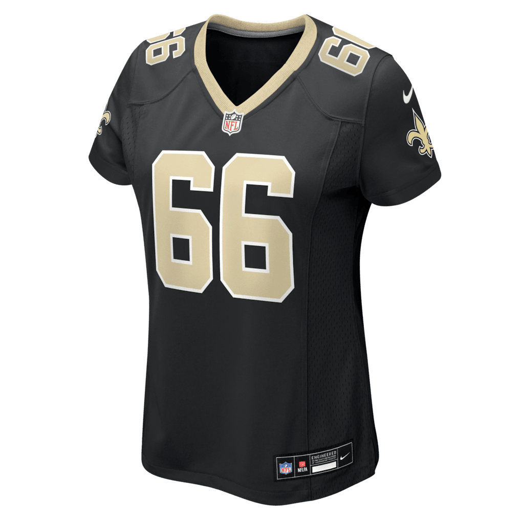 William Sherman 66 New Orleans Saints Women's Team Game Jersey - Black