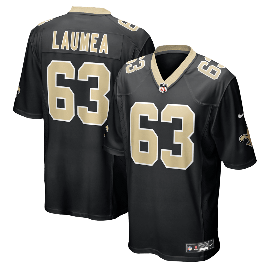 Sataoa Laumea 63 New Orleans Saints Team Game Men Jersey - Black