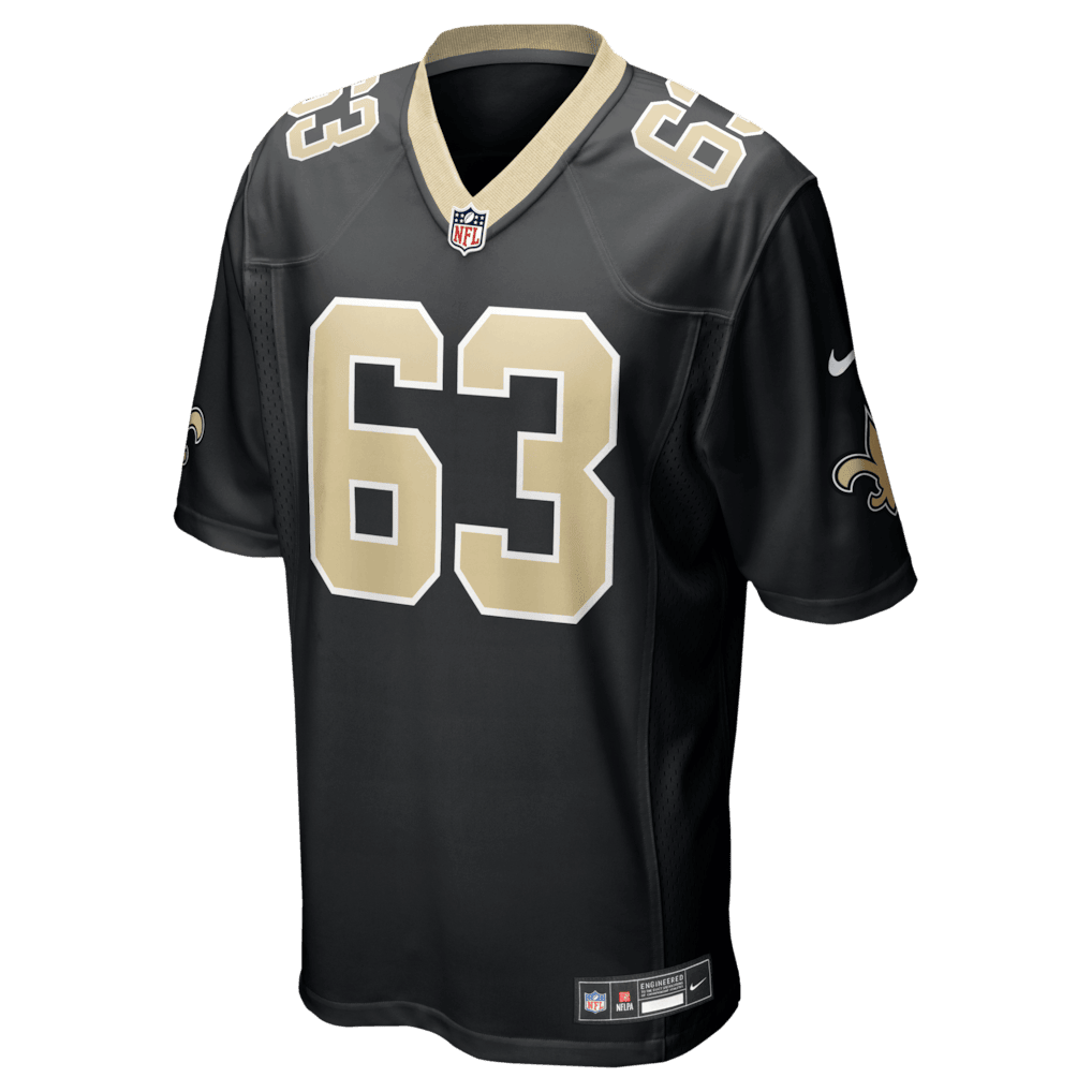 Sataoa Laumea 63 New Orleans Saints Team Game Men Jersey - Black