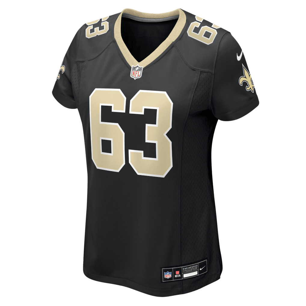 Sataoa Laumea 63 New Orleans Saints Women's Team Game Jersey - Black