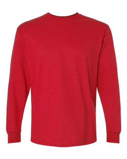 New England Patriots Long Sleeve T-Shirt – State Outline Print – Red