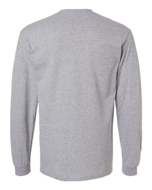 New England Patriots Long Sleeve T-Shirt – Team Scratch Logo – Gray