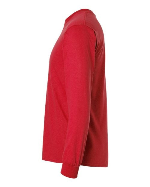 New England Patriots Red Long Sleeve T-Shirt – Helmet Graphic Print