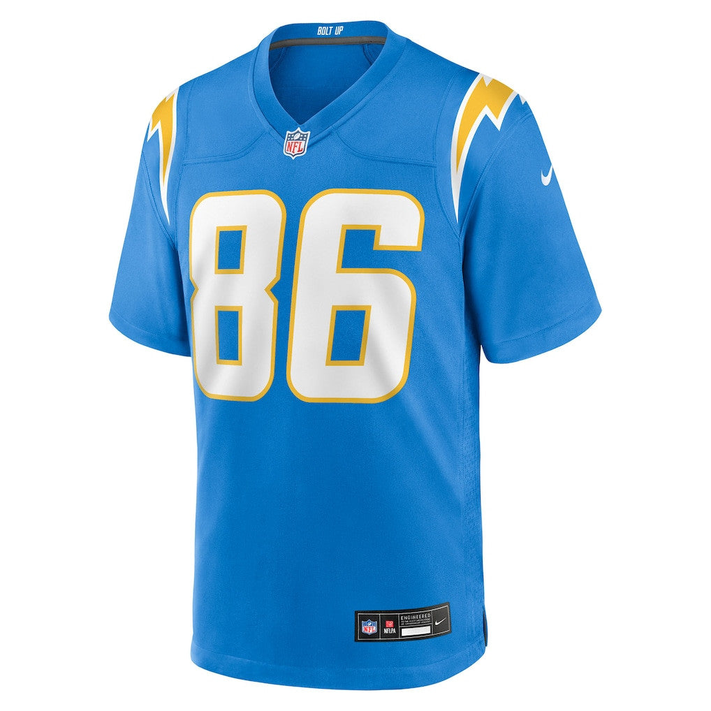Oronde Gadsden 86 Los Angeles Chargers Team Game Men Jersey - Powder Blue