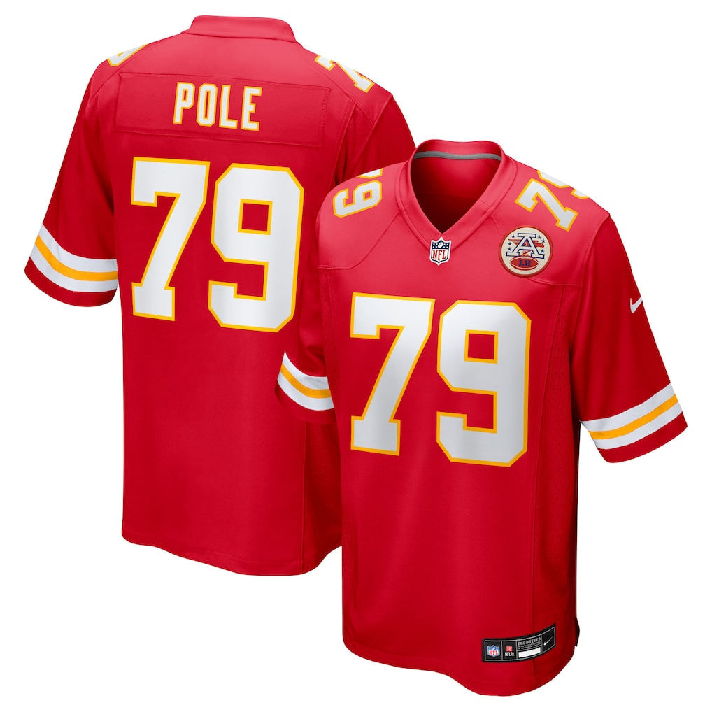 Esa Pole 79 Kansas City Chiefs Team Game Men Jersey - Red