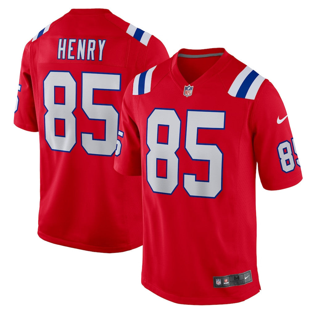 Hunter Henry 85 New England Patriots Game Alternate Men Jersey - Red
