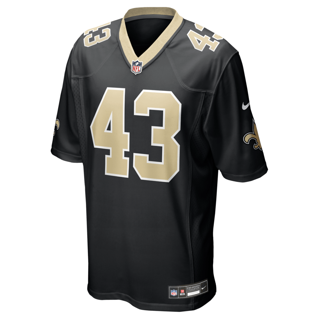 Michael Davis 43 New Orleans Saints Team Game Men Jersey - Black