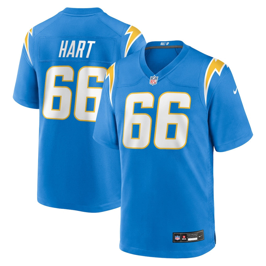Bobby Hart 66 Los Angeles Chargers Team Game Men Jersey - Powder Blue