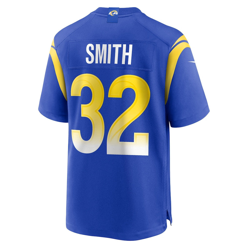 Christopher Smith 32 Los Angeles Rams Team Game Men Jersey - Royal