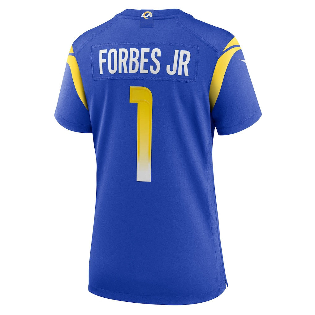 Emmanuel Forbes Jr. 1 Los Angeles Rams Women's Team Game Jersey - Royal