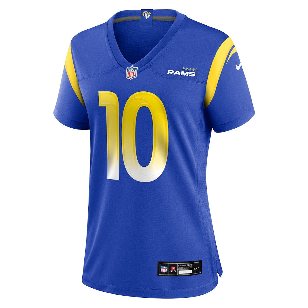 Josaiah Stewart 10 Los Angeles Rams Women's Team Game Jersey - Royal