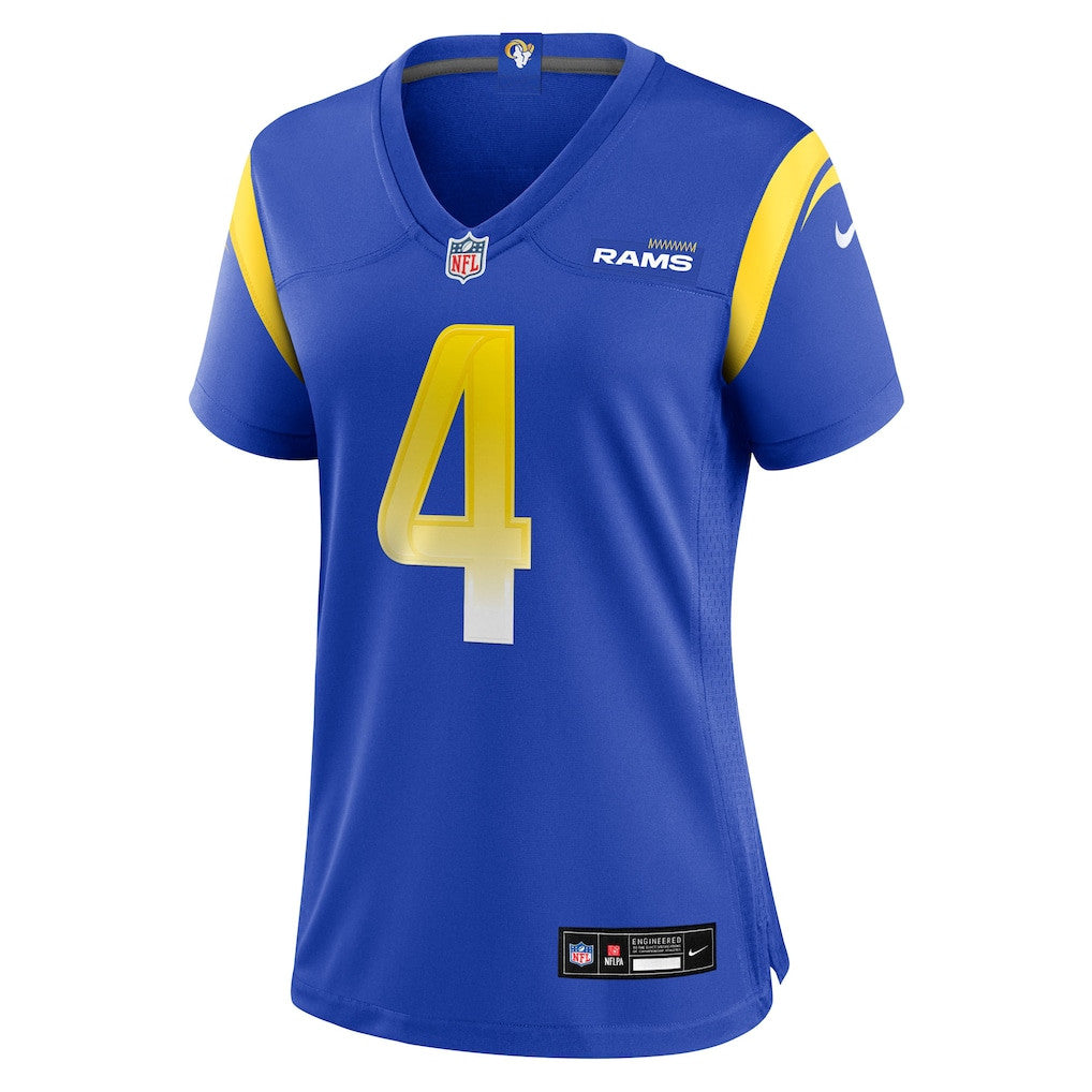 Ahkello Witherspoon 4 Los Angeles Rams Women's Team Game Jersey - Royal