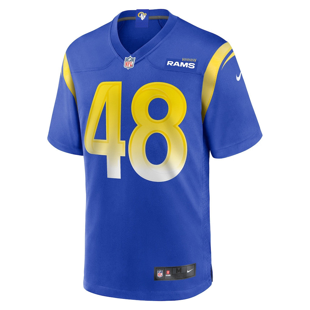 Omar Speights 48 Los Angeles Rams Team Game Men Jersey - Royal