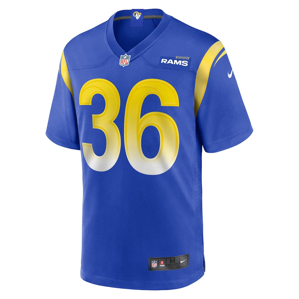 Charles Woods 36 Los Angeles Rams Team Game Men Jersey - Royal