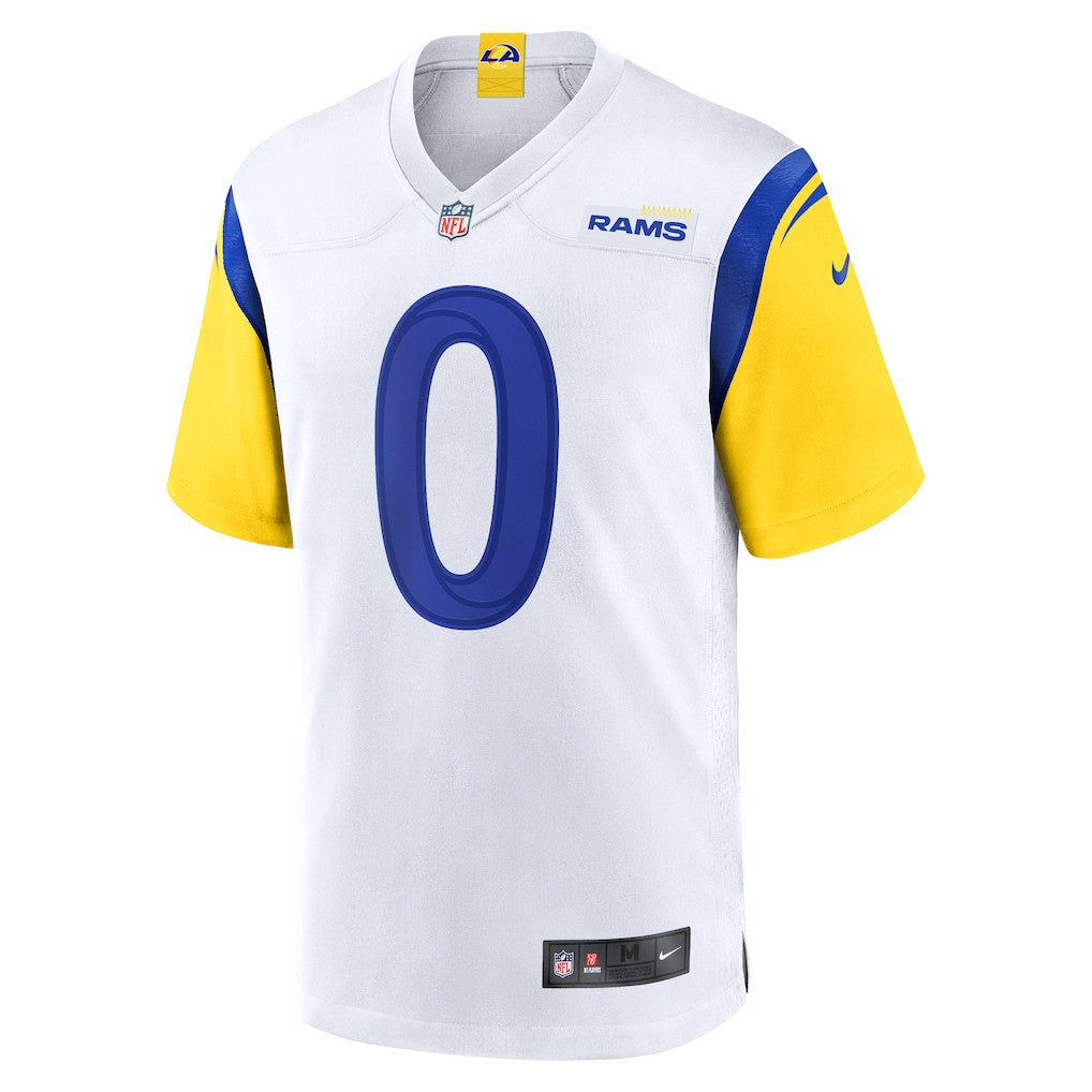 Byron Young 0 Los Angeles Rams Game Men Jersey - White