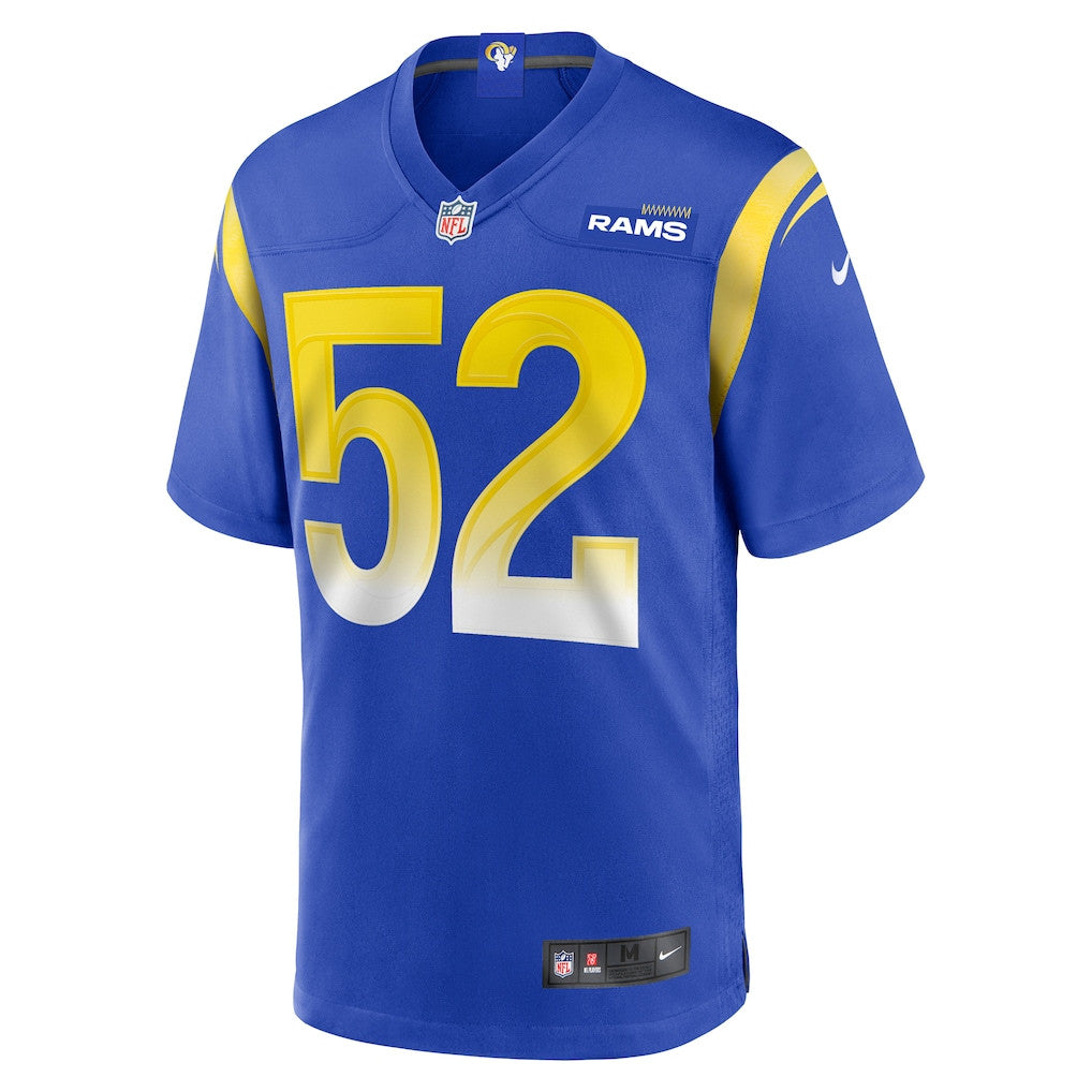 Larrell Murchison 52 Los Angeles Rams Game Men Jersey - Royal