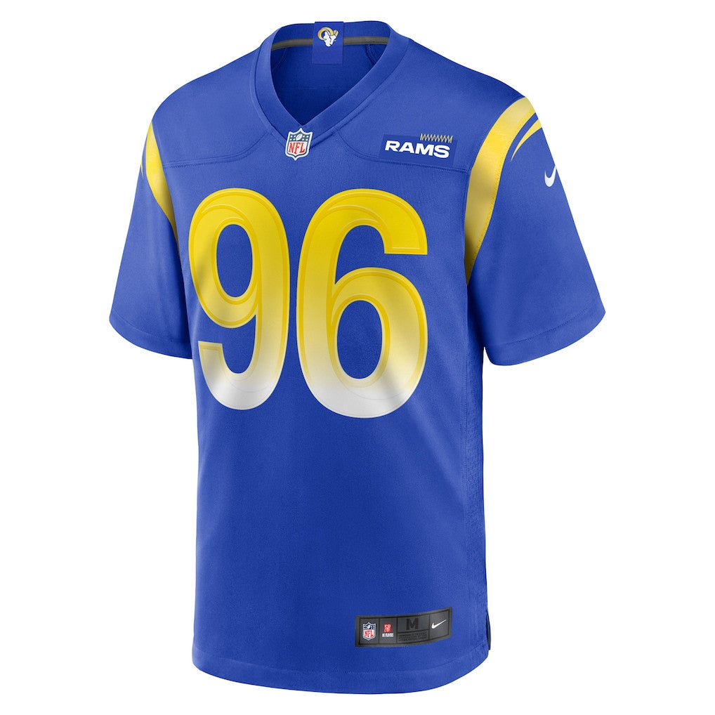 Keir Thomas 96 Los Angeles Rams Game Men Jersey - Royal