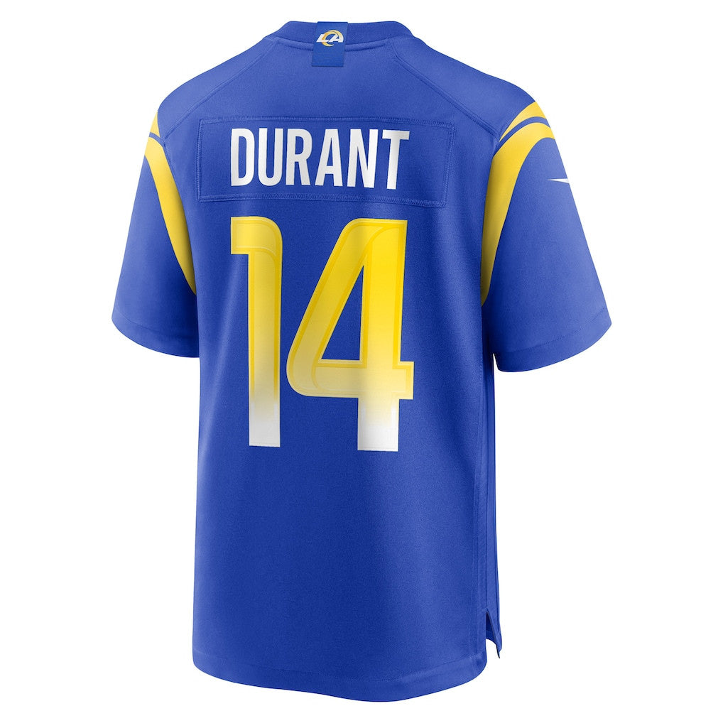 Cobie Durant 14 Los Angeles Rams Game Men Jersey - Royal