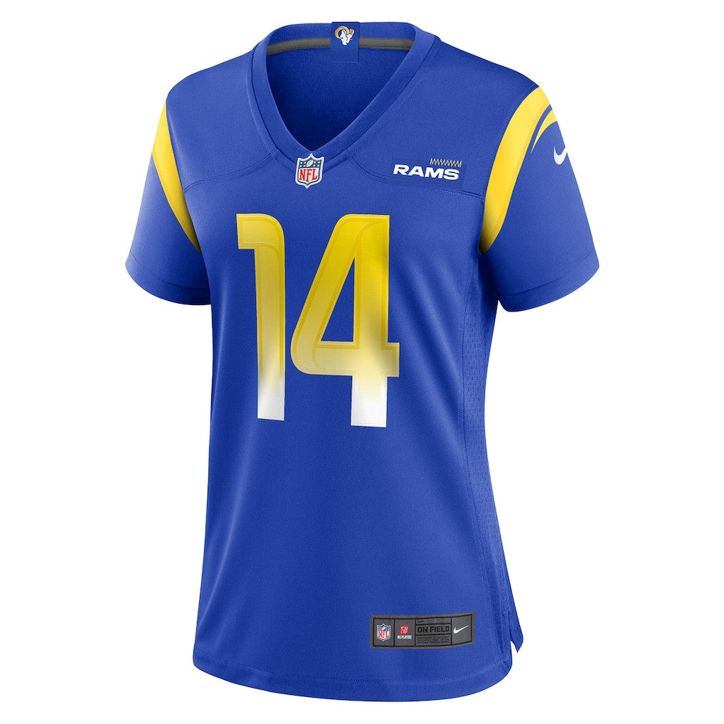 Cobie Durant 14 Los Angeles Rams Women's Team Game Jersey - Royal