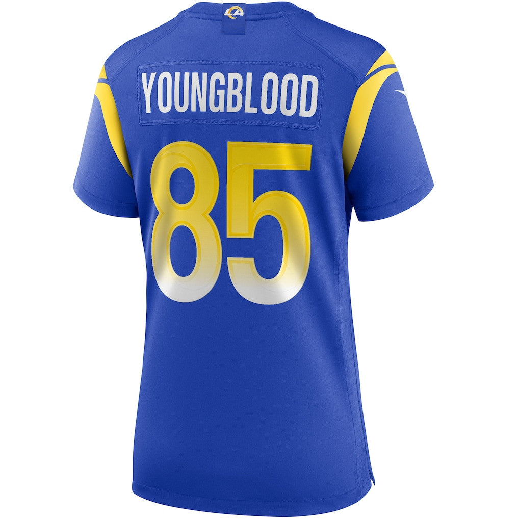 Jack Youngblood 85 Los Angeles Rams Women's Team Game Jersey - Royal