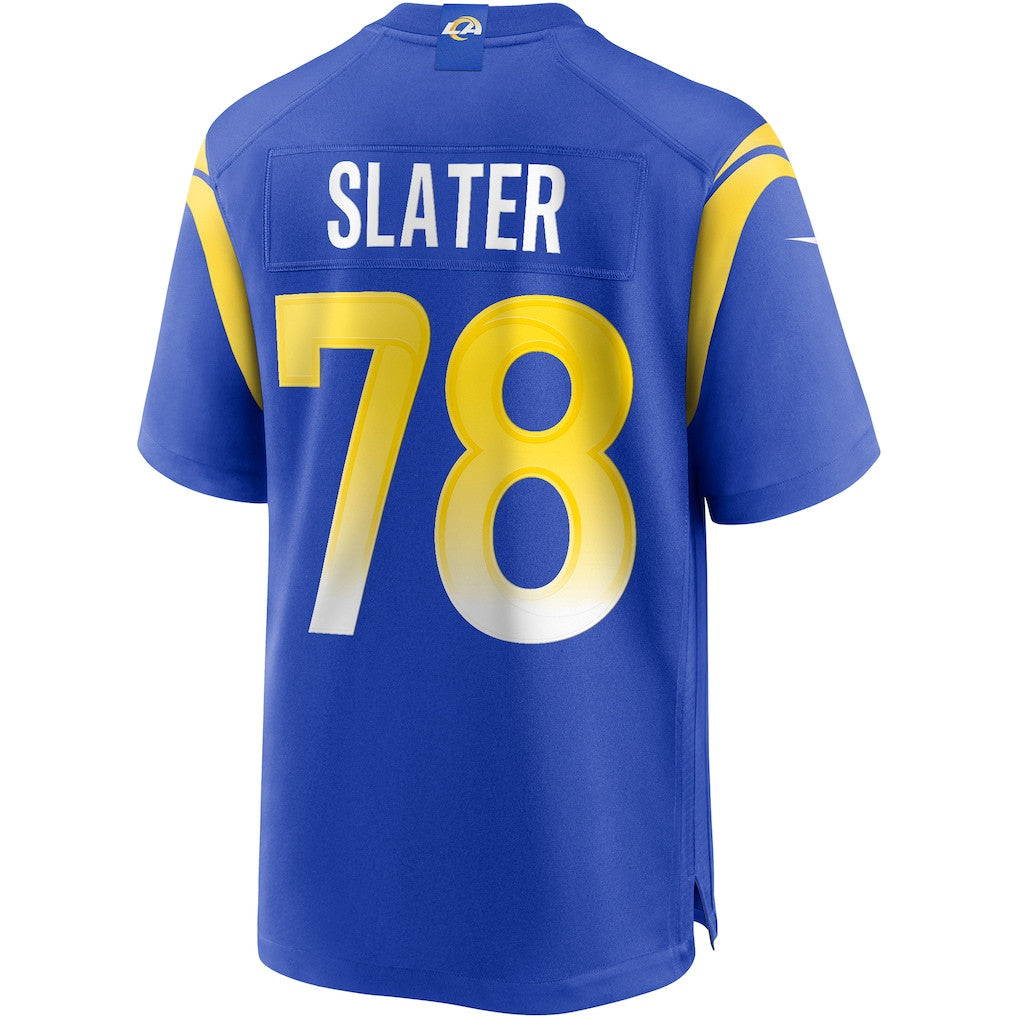 Jackie Slater 78 Los Angeles Rams Game Men Jersey - Royal