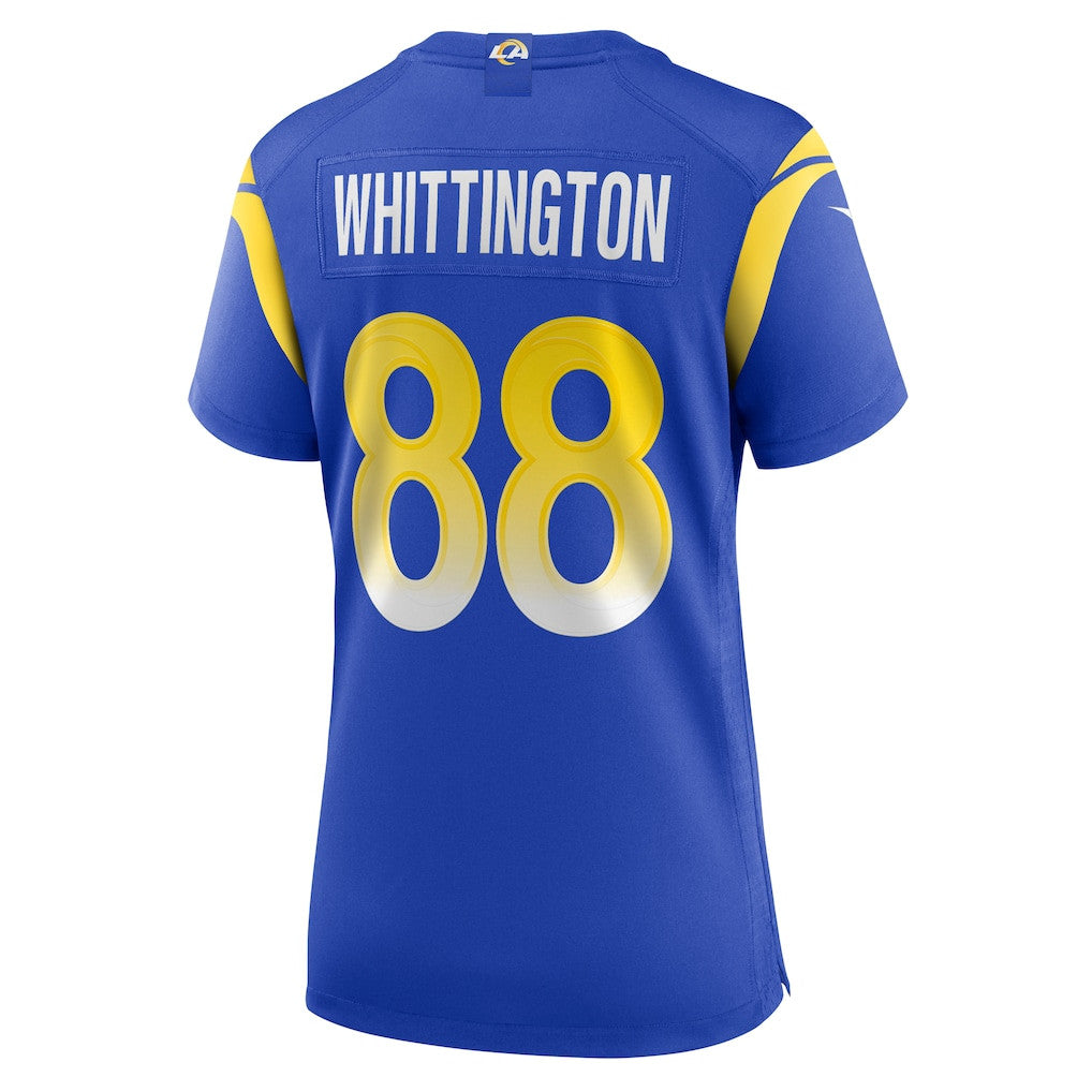 Jordan Whittington 88 Los Angeles Rams Women's Team Game Jersey - Royal