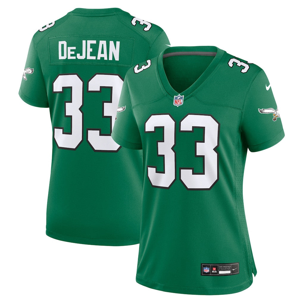 Cooper DeJean 33 Philadelphia Eagles Women's Alternate Game Jersey - Kelly Green