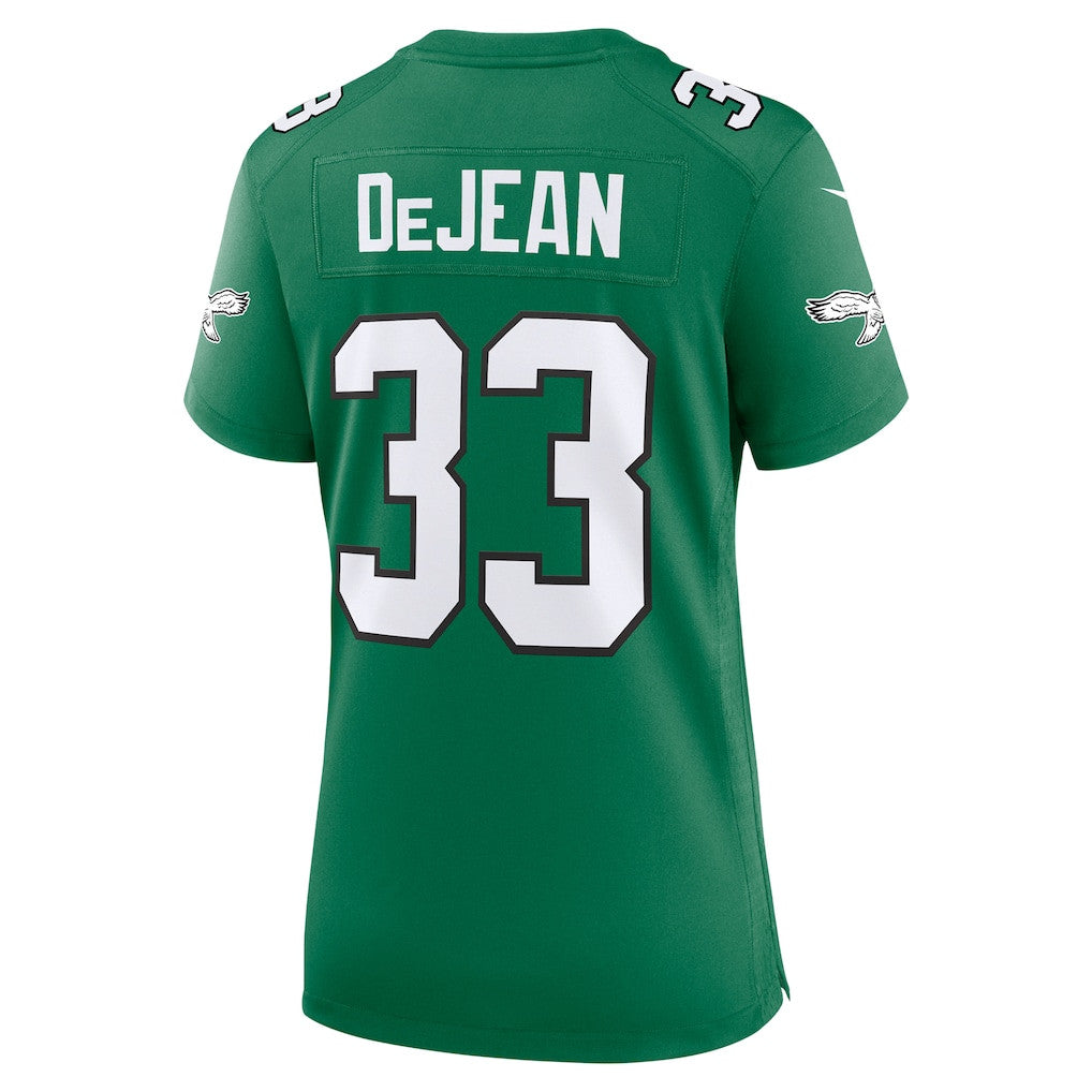 Cooper DeJean 33 Philadelphia Eagles Women's Alternate Game Jersey - Kelly Green
