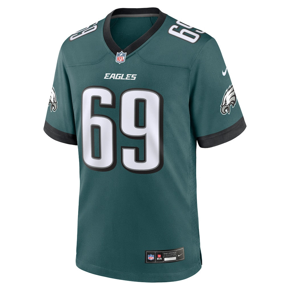 Landon Dickerson 69 Philadelphia Eagles Team Game Men Jersey - Midnight Green