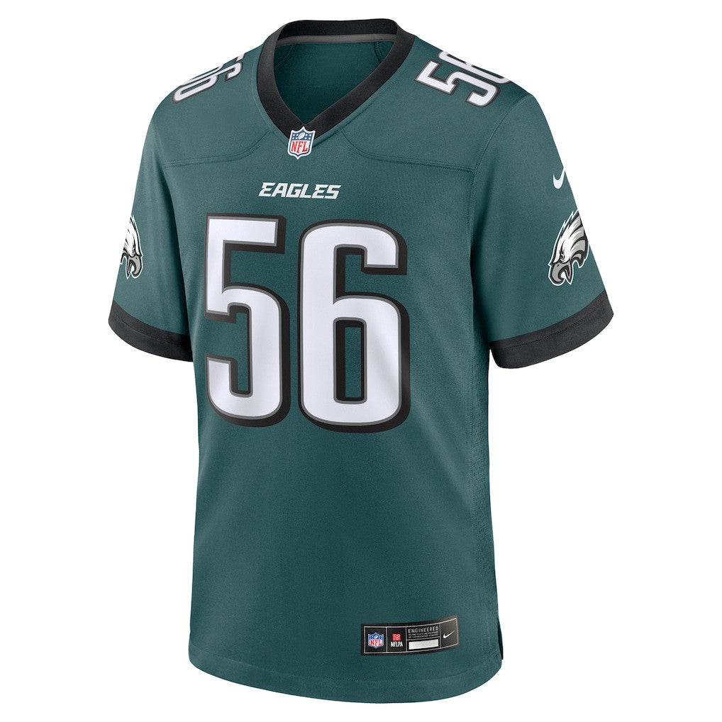 Tyler Steen 56 Philadelphia Eagles Team Game Men Jersey - Midnight Green