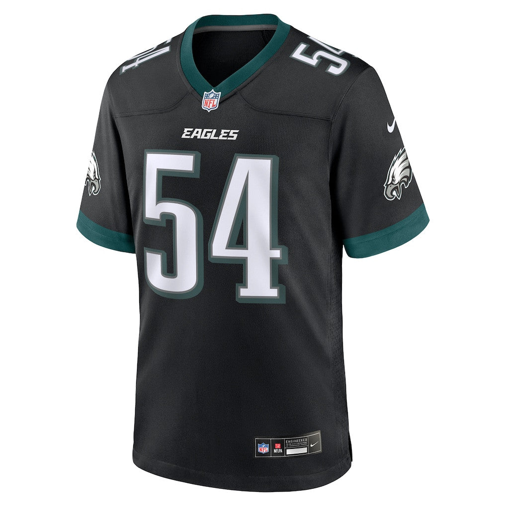 Jeremiah Trotter Jr. 54 Philadelphia Eagles Alternate Player Game Men Jersey - Black