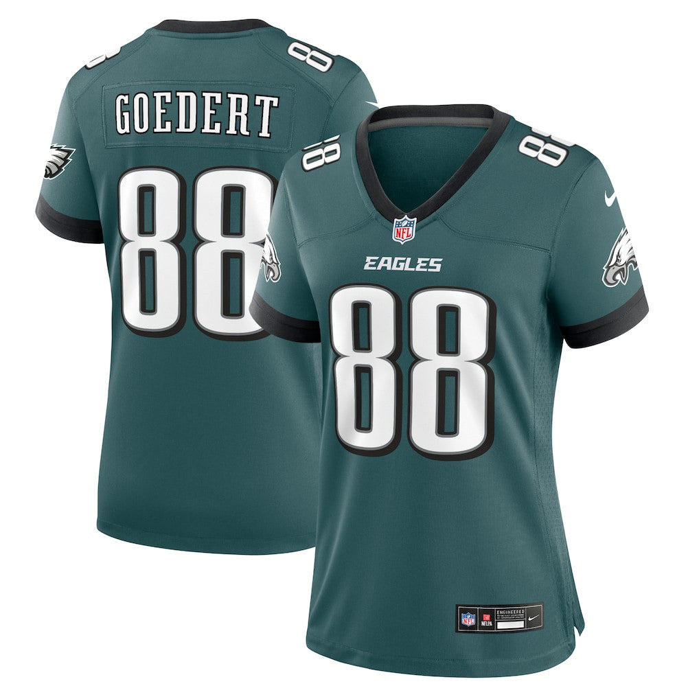 Dallas Goedert 88 Philadelphia Eagles Women's Game Player Jersey - Midnight Green