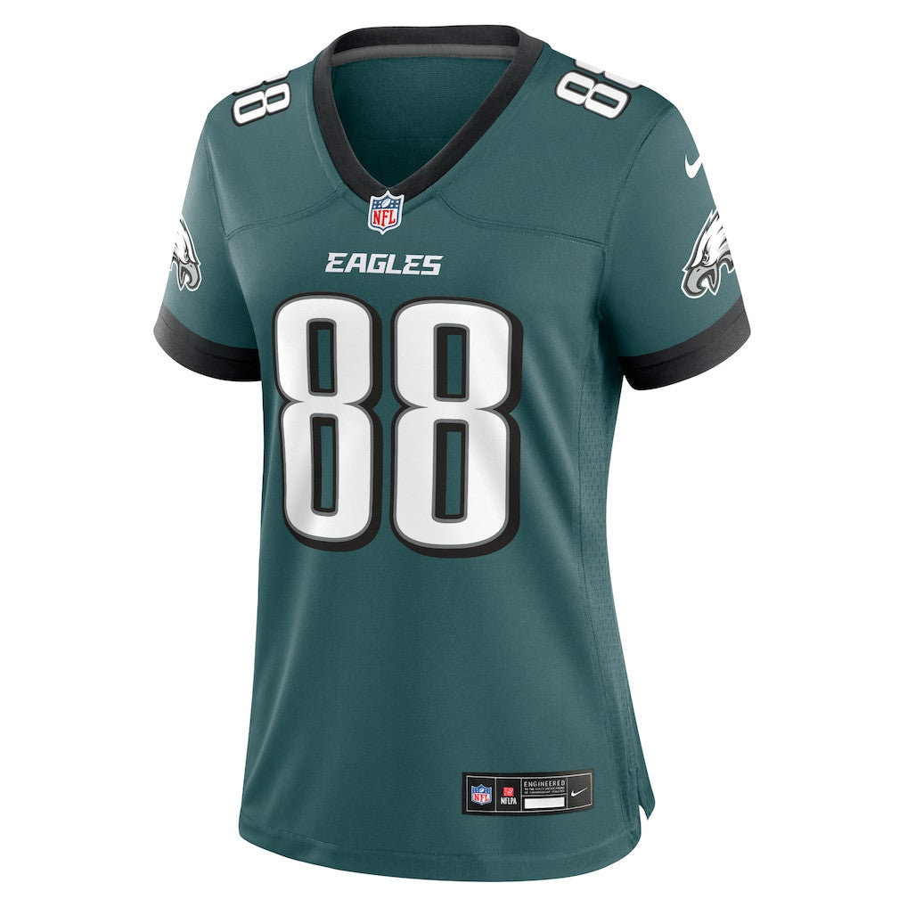 Dallas Goedert 88 Philadelphia Eagles Women's Game Player Jersey - Midnight Green