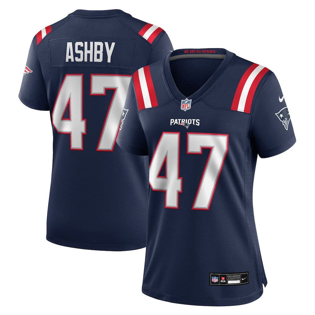 Julian Ashby 47 New England Patriots Women's Team Game Jersey - Navy