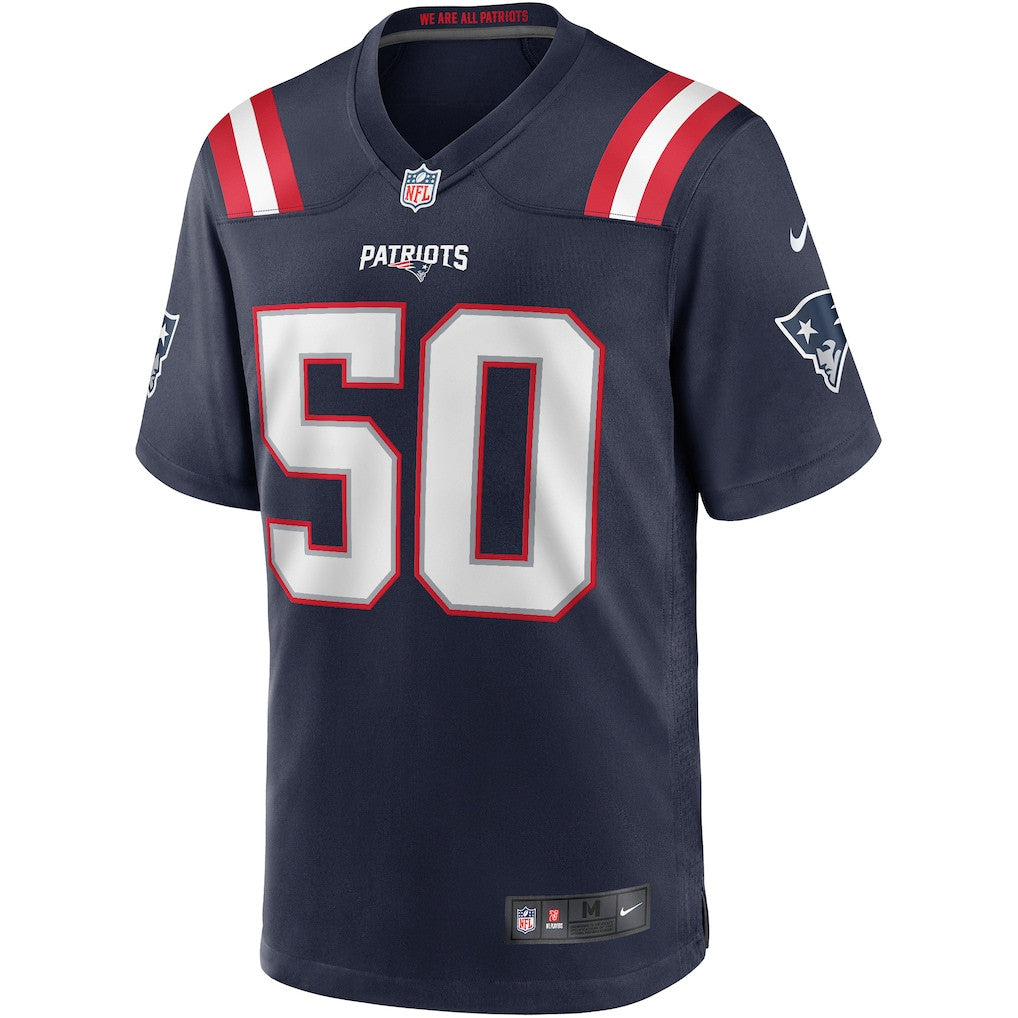 Mike Vrabel 50 New England Patriots Game Retired Player Men Jersey - Navy