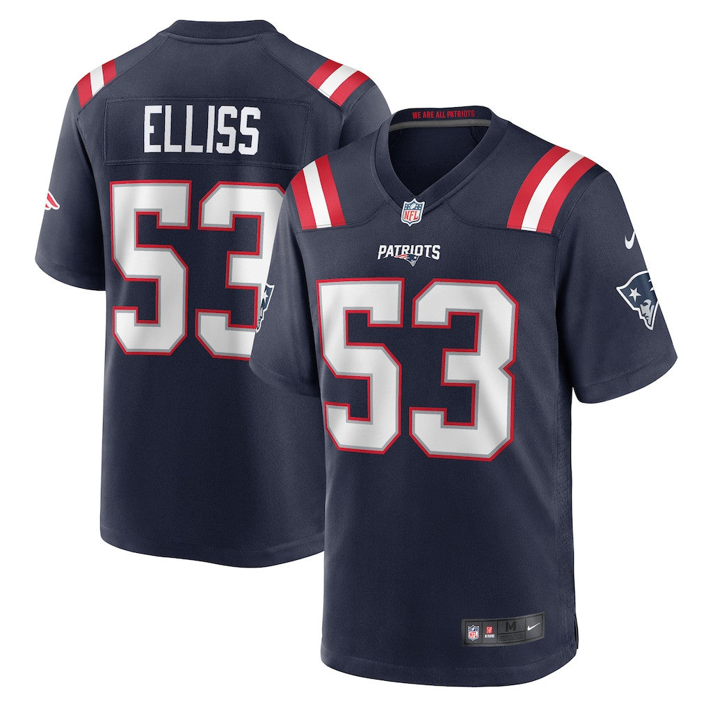 Christian Elliss 53 New England Patriots Game Men Jersey - Navy