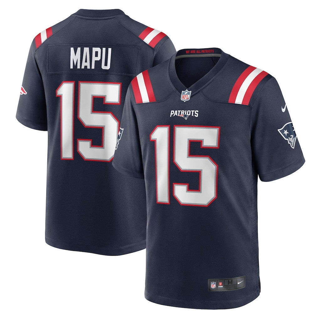 Marte Mapu 15 New England Patriots Game Men Jersey - Navy