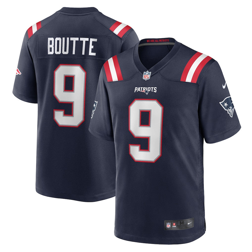 Kayshon Boutte 9 New England Patriots Game Men Jersey - Navy