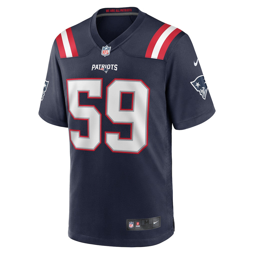 Vederian Lowe 59 New England Patriots Game Men Jersey - Navy
