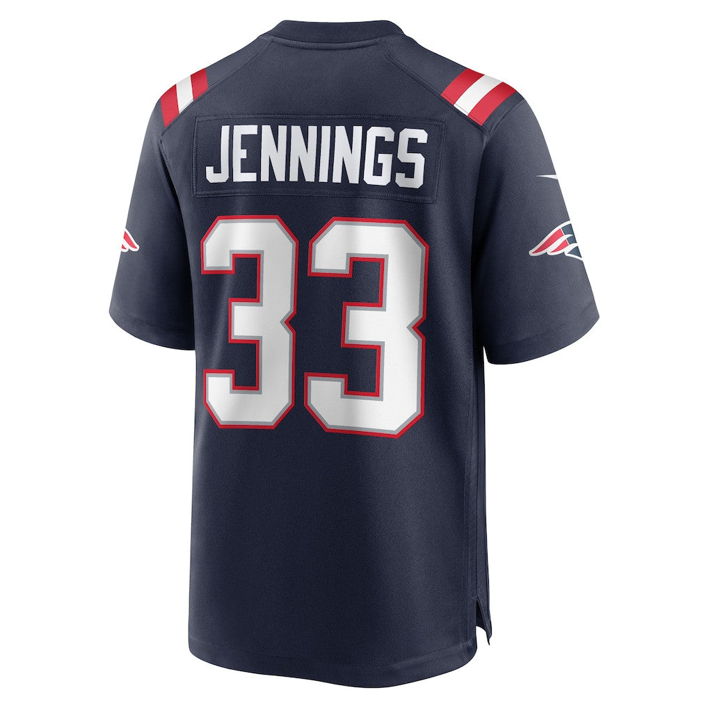 Anfernee Jennings 33 New England Patriots Game Men Jersey - Navy