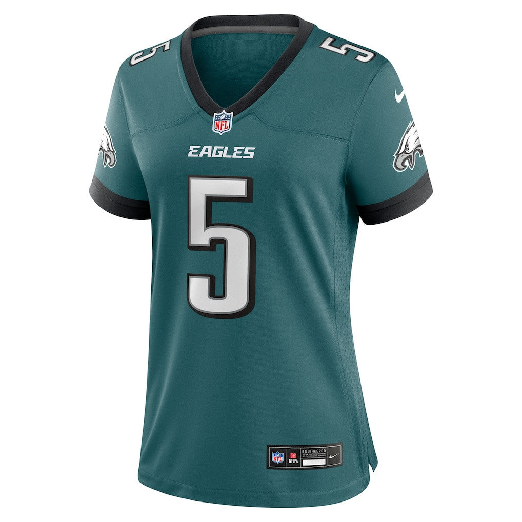 Donovan McNabb 5 Philadelphia Eagles Women's Team Retired Game Jersey - Midnight Green