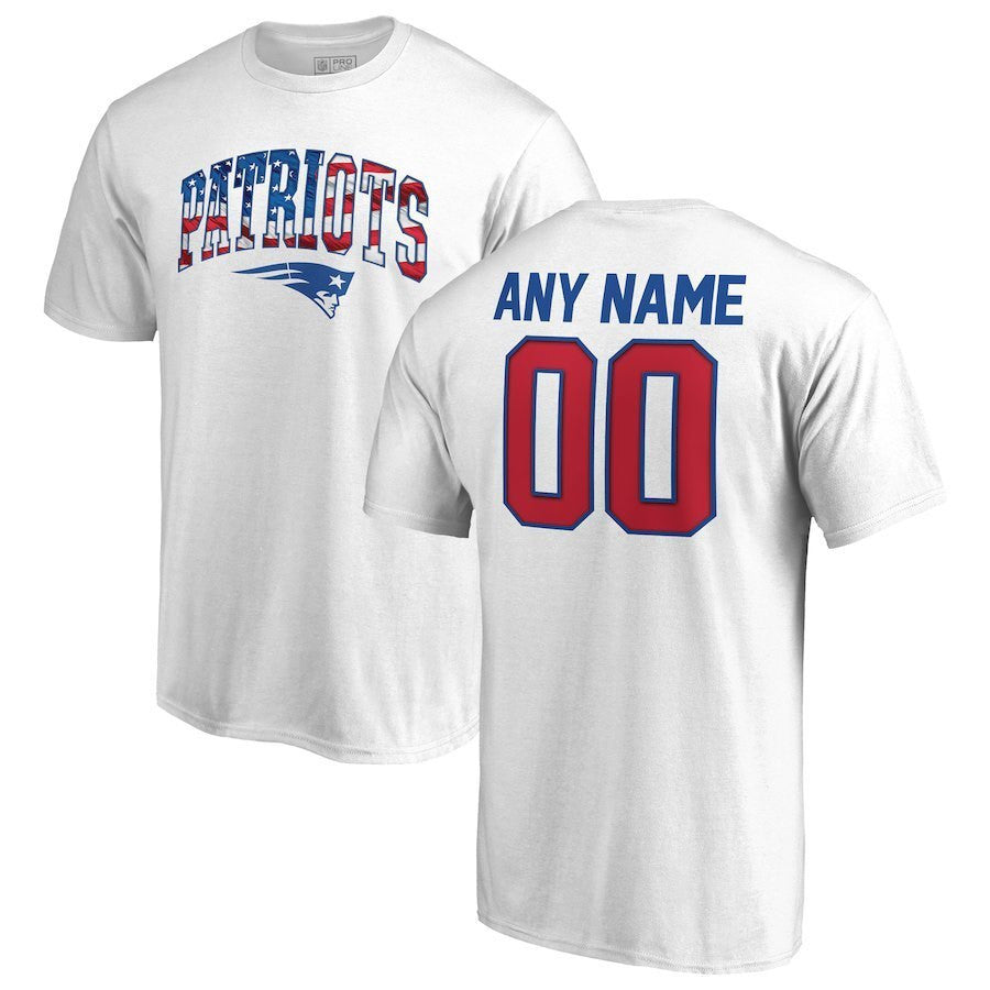 New England Patriots White Personalized T-Shirt – Unisex Graphic Tee