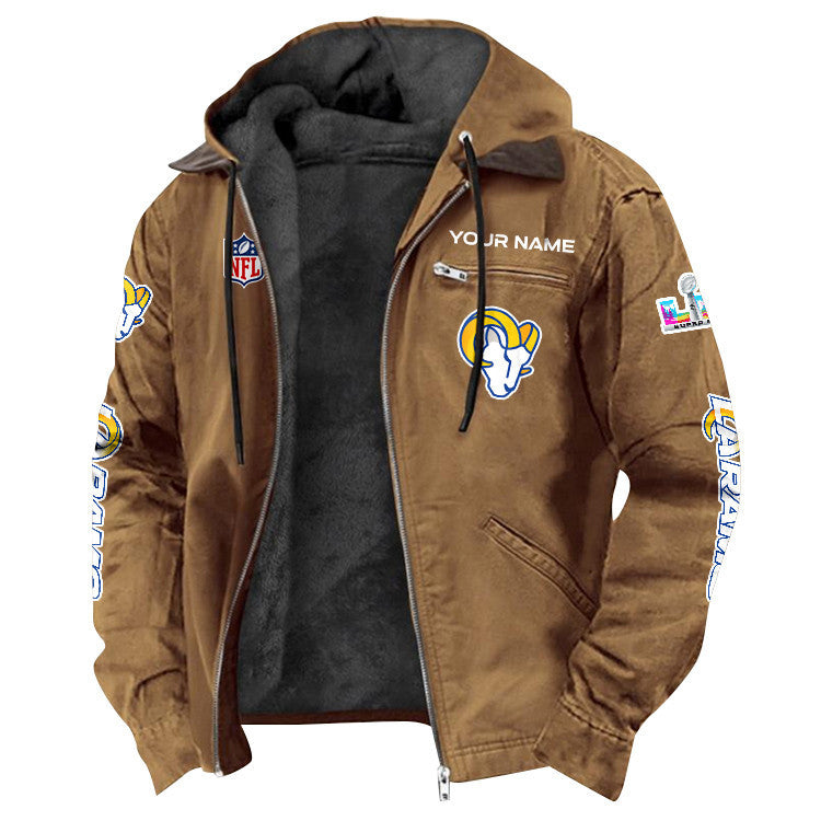 Los Angeles Rams 2026 Super Bowl LX Custom Name Special Edition Flannel Jacket