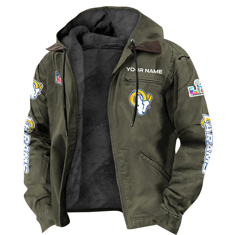 Los Angeles Rams 2026 Super Bowl LX Custom Name Special Edition Flannel Jacket