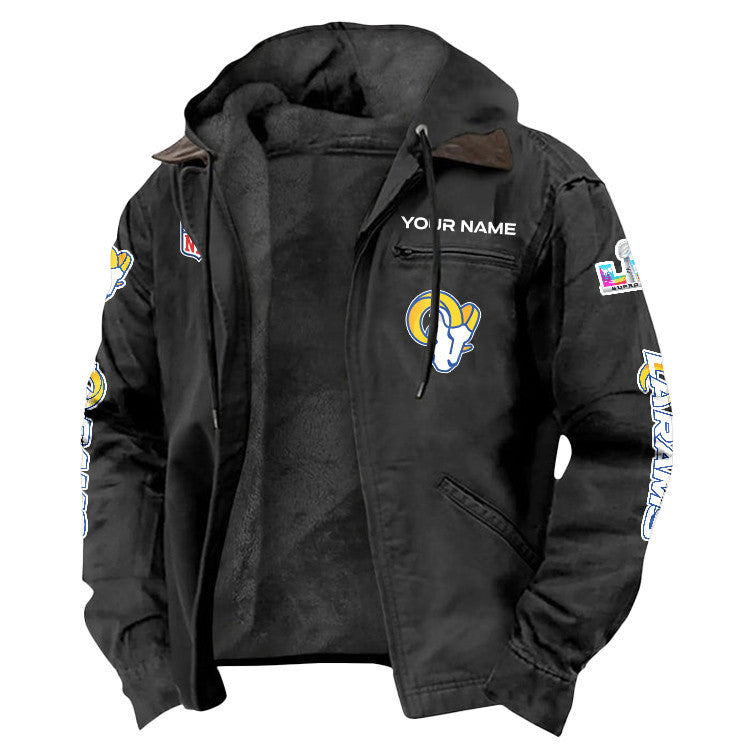 Los Angeles Rams 2026 Super Bowl LX Custom Name Special Edition Flannel Jacket