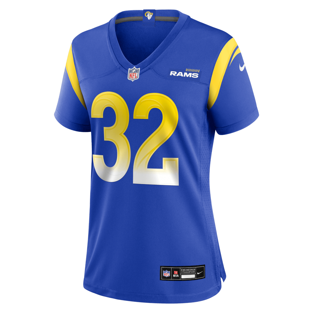 Christopher Smith 32 Los Angeles Rams Women's Team Game Jersey - Royal