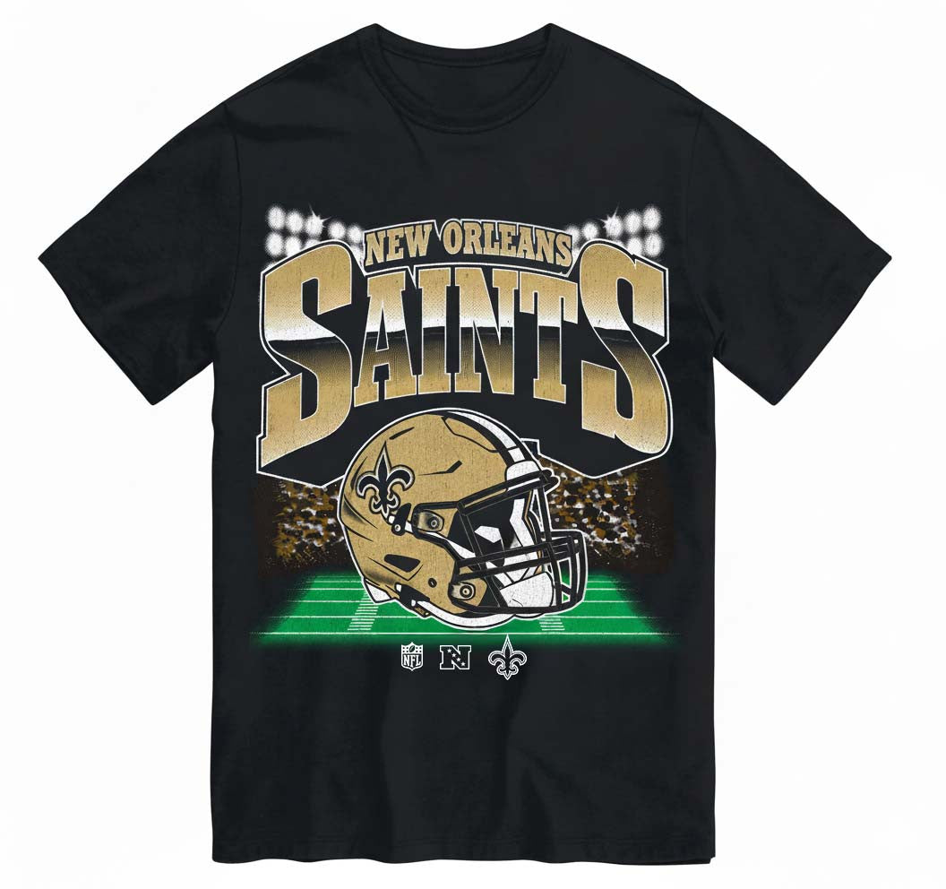New Orleans Saints Men's NFL Teams Blindside T-Shirt - Black
