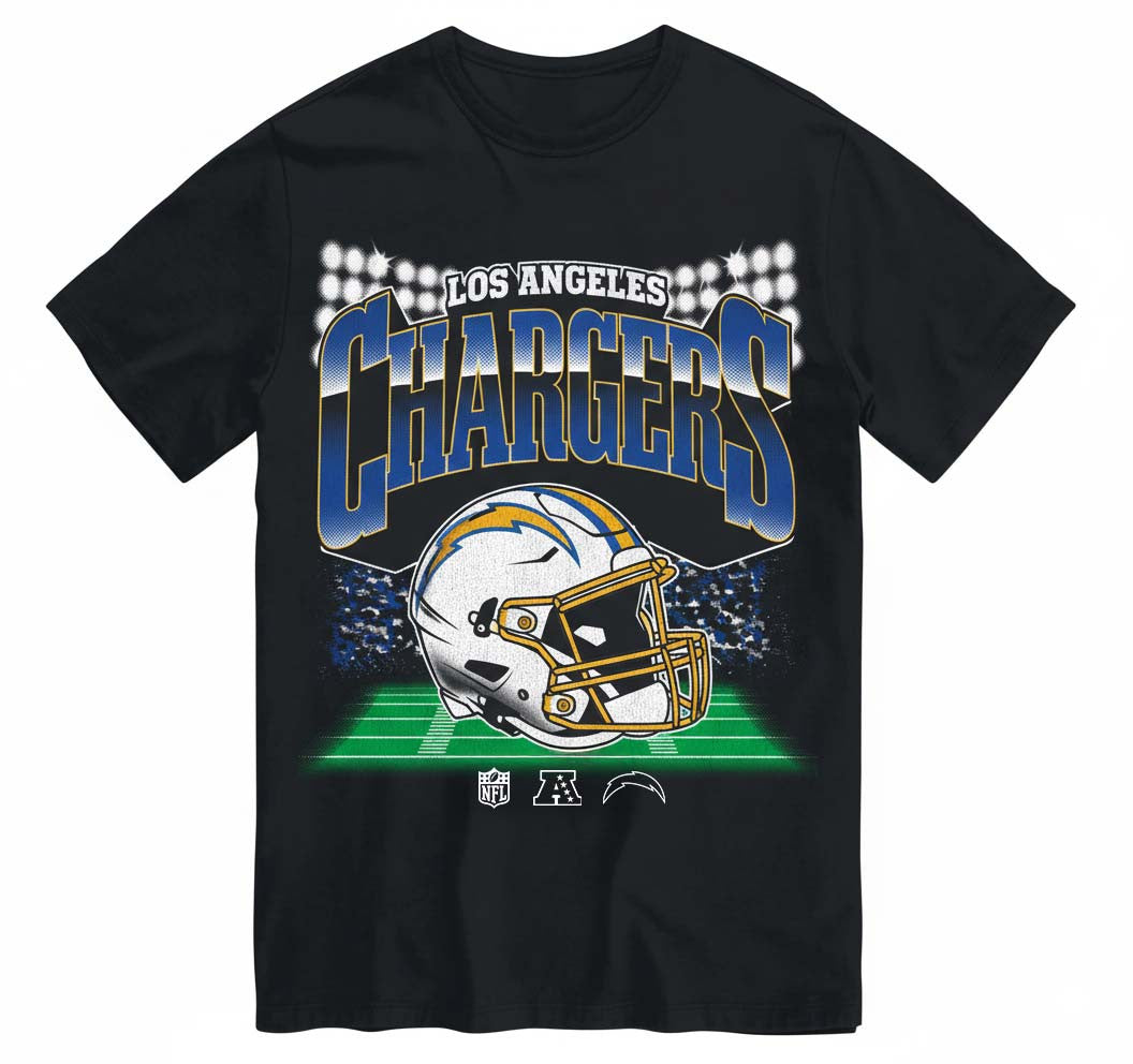 Los Angeles Chargers Men's NFL Teams Blindside T-Shirt - Black