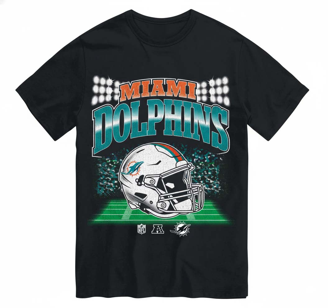 Miami Dolphins Men's NFL Teams Blindside T-Shirt - Black